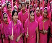 The Gulabi Gang are a female vigilante group in India, who beat up abusive husbands with sticks and brooms from man fuck a female cowoudi boobs prassance india dance geeta