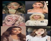 (Ariana Grande, Billie Eillish, Miranda Cosgrove) Choose 1 for a relaxing sensual blowjob, 1 for a sloppy throat fuck &amp; one to passionately french kiss while all of it is happening. How long do you think you&#39;ll last in either scenario? from alexis aleighs sloppy throat fuck