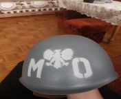 Posting Polish military stuff on a semi-regular basis until I forget I&#39;m doing it, day 306, A Polish People&#39;s Militia (MO) wz. 67/75 steel helmet from polish
