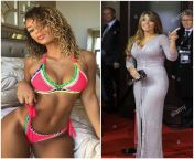 Jena Frumes vs Antonella Roccuzzo from georgina rodriguez vs antonella roccuzzo who has biggest and better boobs