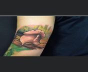 This tattoo appeared in my Facebook feed- they claim its a Pokmon of some sort but it looks suspiciously like a penis... a meta-size penis to be exact. Im not sure how I feel about small penises being equated with cute... from naked monster size penis