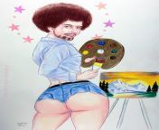 Dummy Thicc Bob Ross (Amanda Darko) [The joys of painting with Bob Ross] from niomi ross