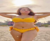 Divya Mistry navel in bikini from divya bharati navel