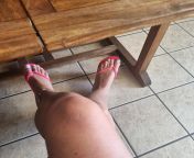 Can I give you a foot job under the table?? from japanese ol under table foot job