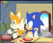 Tails preparing Sonic some chili dogs (from TailsTube #4) from chili sos
