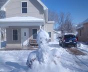 Seven years ago, my then 6 year old son built a snowman in front of our house from www 13 old son