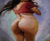 Bengali nude beauty, oil painting by me. from ritika sen bengali nude nakedni actress shahida mini xxx