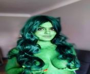 Never buy oil based body paint haha. Lady Hulk by me from oil sex body masaj