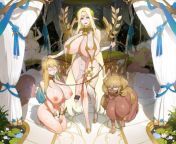 The Futanari Goddess and her pets from futanari 2d