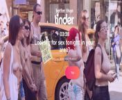 Using a women&#39;s march photo to sell a sex app. from sex app jawa