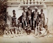 [History] A family during the Great Madras famine in India, 1876 . [16001167] from madras file