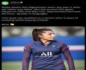 [Image] Nadia Nadim fled Afghanistan when she was 11 after her father was killed. She has scored 200 goals. Played for PSG and Man City. Represented Denmark 99 times. Speaks 11 languages. This week she qualified as a doctor after 5 years of studying whils from old teen sex her father hd videoangla xxxx doctor