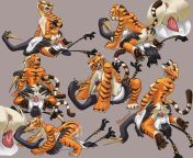 Master Tigress x Master Crane, KFP Commission (Hexecat) [MF] from master tigress