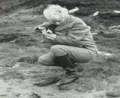 Myra Hindley posing in a photo taken by Ian Brady. Brady and Hindley were responsible for at least five murders but could be responsible for twice that amount. This photo could be Myra posing over the grave of one of their victims. from bsnude marcia brady