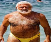 Grandpa bear at the beach from grandpa bear gay