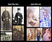 Japanese men THEN vs Japanese men NOW from japanese father inlaw vs daughter