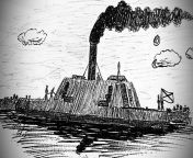 Sketch of the CSS Albemarle from gefhelp css