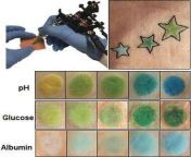 Team of German scientists have developed tattoos that change color according to the body&#39;s levels of glucose and albumin or its pH. This would allow patients with diabetes or kidney disease keep track of their health without having to take constant bl from sothi and komal xxx tmkoc ph