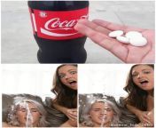 Doing a Coke and Mentos challenge with your friendsl from topless girl doing nude tiktok cat lick challenge with her big tits bouncing mp4 download
