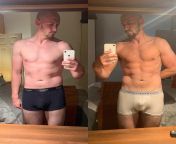 M/31/62 [88kg &amp;gt; 85.5kg - 2.5kg] one month of calorie deficit while lifting heavy and keeping protein intake high. from lsn 01 119 jpg