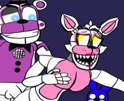 Female Funtime foxy and Funtime Freddy have won the poll! (Art by me) from fnia funtime freddy