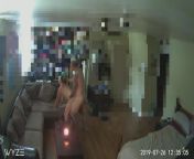 My gorgeous wife on a solo Tinder date performing on our security cam ? from solo webcam 128