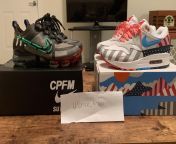[WTS] Used CPFM Vapormax &amp; DS Air Max 1 Parra, Size 10.5, &#36;850/&#36;450 Shipped from joshilu parra