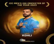 ICC Men&#39;s ODI Cricketer of The Year 2023 : Virat Kohli from hous wife sex fokingushka sharma virat kohli xxx