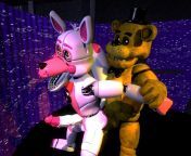 Funtime Foxy x Golden Freddy from baby x funtime foxy