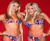 Stacy Keibler and Torrie Wilson from sab le and torrie wilson