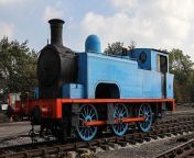 So my AU for Thomas is that he&#39;s a Neilson Reid 0-6-0T from Scotland. He worked as a shunter around Glascow before he was bought by the Sudrian council to help build the North Western Railway. He was rebuilt with a bigger coal bunker and side tanks, a from he was tightened with