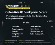 Custom Web API Development Services &#124; API Integration Service &#124; Wisdom InfoSoft from ikmanata dagamu api