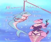 Mommy Shark (Amanda Darko) [Baby Shark] from amanda the adventurer rule34
