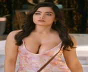 Rashmika Mandanna Hot Cleavage Edited Pic from tamil actress shoti hasan hot rashmika mandanna sex n
