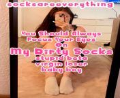You should always focus your eyes on My Dirty Socks stupid beta virgin loser baby boy! from virgin xxx 18