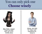 Which you picking James? from eve james