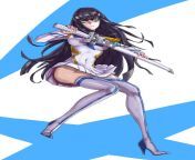 Daily Satsukiposting #645! Satsuki about to draw her blade! She might be upset because you noticed she didn&#39;t wear any undies today. Slightly NSFW due to some nice side-cheek action. Art by MUYI on Pixiv. from kusakabe satsuki 600 851458 jpg