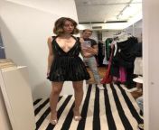 Hows that bodysuit working for you mist- I mean Miss? I take another selfie, I love it. Ill buy it and can you throw the dress in too? Yes mam. Ill ring you up. I love shopping at the bodysuit store, especially when Ive got a big night planned. from beautiful girl dress change at shopping ma