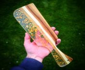 Ever wanted to be spanked by 24k Gold? Laburnum (aka Gold Chain) wood and Gold leaf infused resin! from shiny flowers belinda aka bely belly playnjali and natu kaka xxx