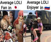 Lolicon people in different countries from lolicon gifs