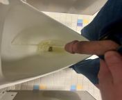 Lunchtime piss at work from hissy piss at work