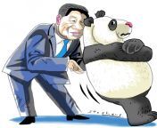 HOT HANDSOME DADDY XI JINPING GROPING INNOCENT PROBABLY UNDERAGE PANDA from hot handsome