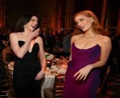 Anne Hathaway and Jessica Chastain discussing your chances of satisfying them... from anne catris
