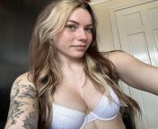 Showing off my boobs and tattoos at the same time is always good from wife sucking my bwc and bbc at the same time part 2