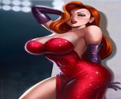 Day 19 of posting sexy images of waifus for aaron cuz of all the hate he&#39;s been getting. (Jessica Rabbit) from sexy images of chest open