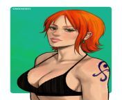 Nami fan art (by me) from onepiece nami hentai