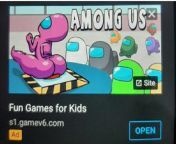Softcore porn, on a fake among us ad, advertising to kids. (Image from u/hjonkyboi) from among us animation pov