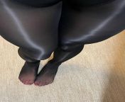 POV shiny black pantyhose from vd pov shiny