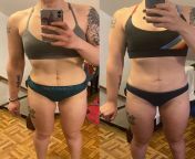 F/27/57 [150 lb &amp;gt; 150 lb = 0 lb] Recomposition progress since November 2021 to now - Lifting and calisthenics on top of rock climbing. from 150 jpg