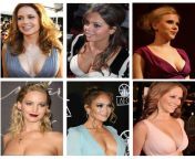 Jenna Fischer, Jenna Coleman,Scarlett Johansson, Jennifer Lawrence,Jennifer Lopez,Jennifer Love Hewitt... Choose two for each options... (1) Double titfuck + cum on Face, (2) Brutal doggystyle anal + creampie, (3) Double handjob with ballsucking &amp; rim from indo gay double handjob